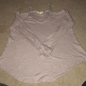 Cold Shoulder LA Hearts Sweater